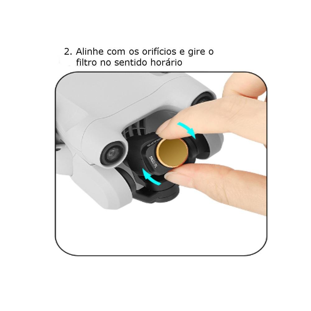 Imagem 5 de 5 do produto Filtro De Lente Sunnylife, Mcuv Para Drone Dji Mini 3 Pro