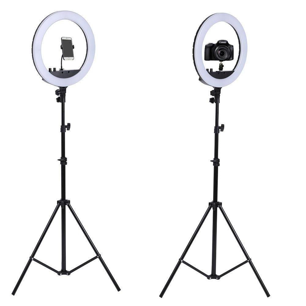 Imagem 3 de 5 do produto Iluminador Ring Light EBAY Youtuber, 10 Polegadas, 26Cm, USB LED, Tripé
