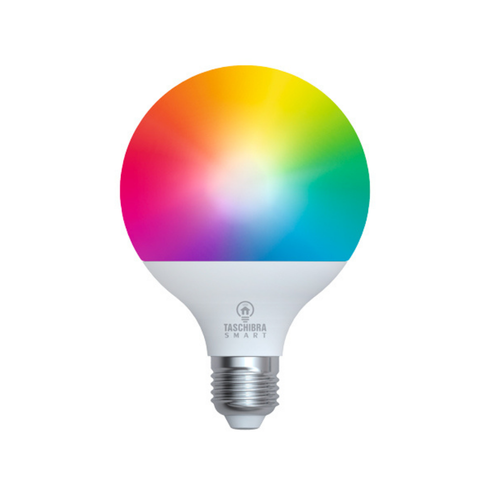 Lâmpada Led Taschibra G95, Smart, Wi-fi, Inteligente, Globo, 13w, E27 RGB