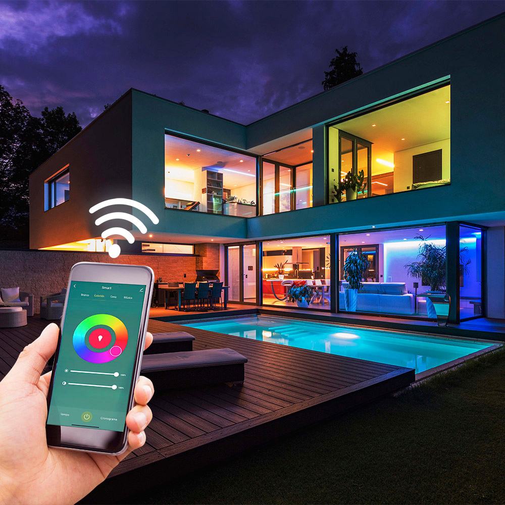 Imagem 2 de 3 do produto Lâmpada Led Taschibra G95, Smart, Wi-fi, Inteligente, Globo, 13w, E27 RGB