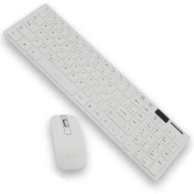 Kit Exbom com Teclado E Mouse Sem Fio, 2.4ghz, Multimídia - Bk-s1000