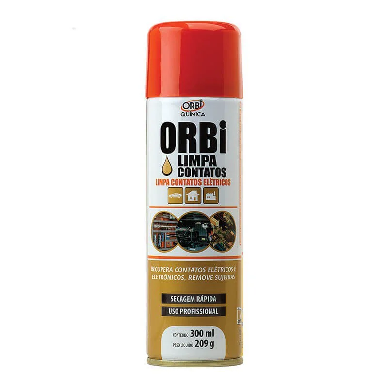 Limpa Contatos Aerosol, Orbi, 300ml Limpa Contatos Aerosol, Orbi, 300ml