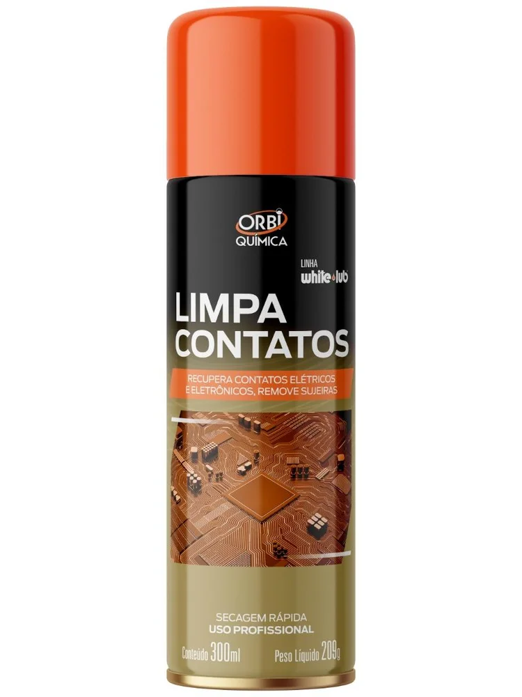 Limpa Contatos Aerosol, Orbi, 300ml Limpa Contatos Aerosol, Orbi, 300ml
