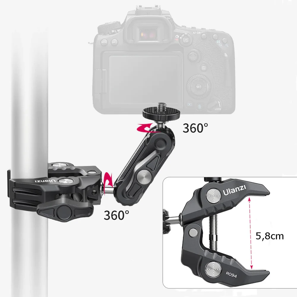 Suporte De Guidão/cilindro, Ulanzi R094, Para Gopro E Similares Suporte De Guidão/cilindro, Ulanzi R094, Para Gopro E Similares
