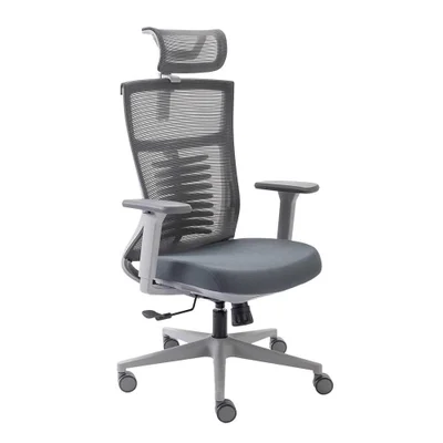 Cadeira De Escritorio Ergonômico, Elements Vertta - Cinza.