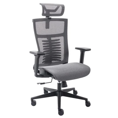 Cadeira De Escritório Ergonômico, Elements Vertta Pro - Preto/cinza