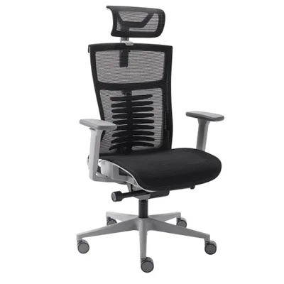 Cadeira De Escritorio Ergonômica, Elements Vertta Special - Cinza/preto