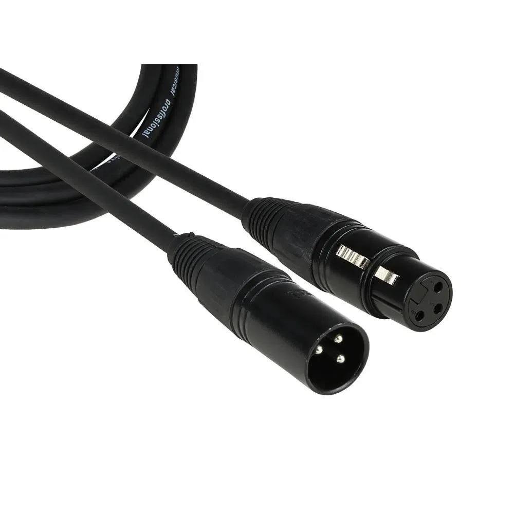 Imagem 2 de 4 do produto Cabo XLR Balanceado Saty Sxb-01, Para Microfone, 1 Metro