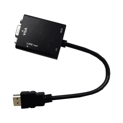 Cabo Rohs Conversor HDMI Para VGA, Global Cb0109b Com Som Peining