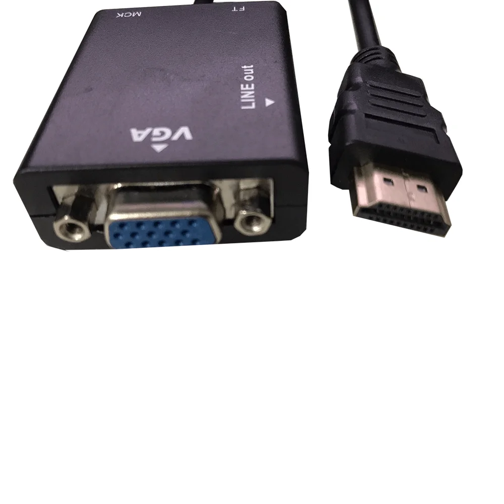 Imagem 2 de 5 do produto Cabo Rohs Conversor HDMI Para VGA, Global Cb0109b Com Som Peining