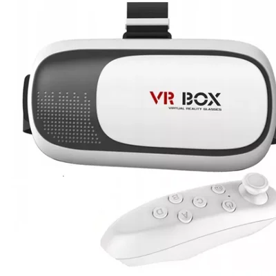Óculos De Realidade Virtual Vr Box 3d, Com Controle Bluetooth