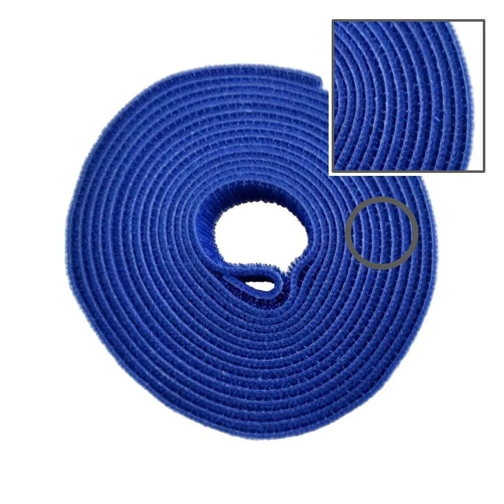 Imagem 2 de 5 do produto Abraçadeira Multitoc Velcro, Rolo Com 3 Metros, Azul - Muvc0005