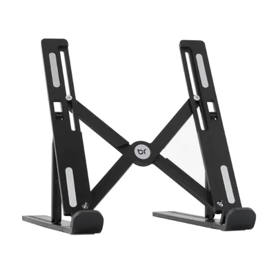 Suporte De Notebook Bright Dobrável Com 10 Posições De Ajustes Preto - Bc003