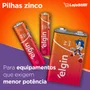 Pilha de Zinco-Carvão AA Elgin R06p, Com 40 Unidades