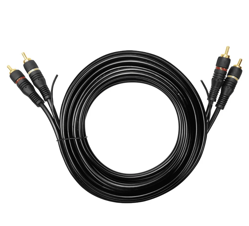 Imagem 4 de 5 do produto Cabo De Audio Evus C-018 2 Rca + 2 Rca Macho Gold 3m