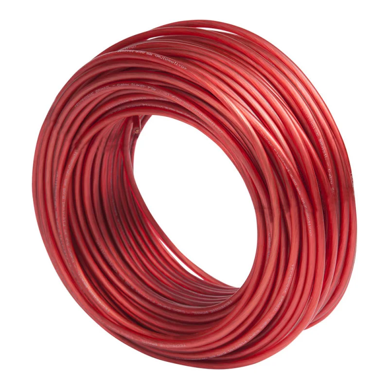 Imagem 3 de 5 do produto Cabo De Potencia Technoise 100% Cobre Vermelho 6 Mm Rolo - 50 Metros