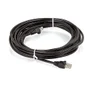 Cabo De Rede Blindado Cat5e Montado Preto - 5 Metros