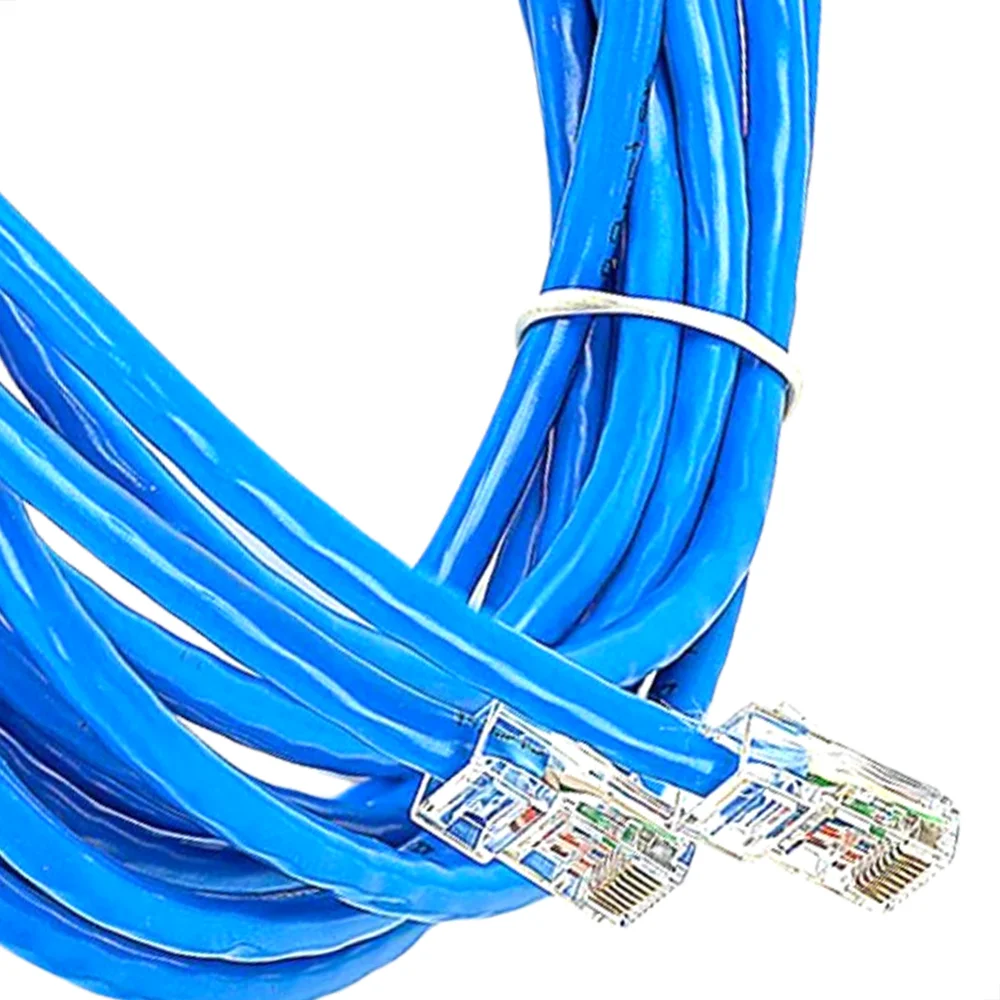 Cabo De Rede Cat5e Montado Azul - 4 Metros Cabo De Rede Cat5e Montado Azul - 4 Metros