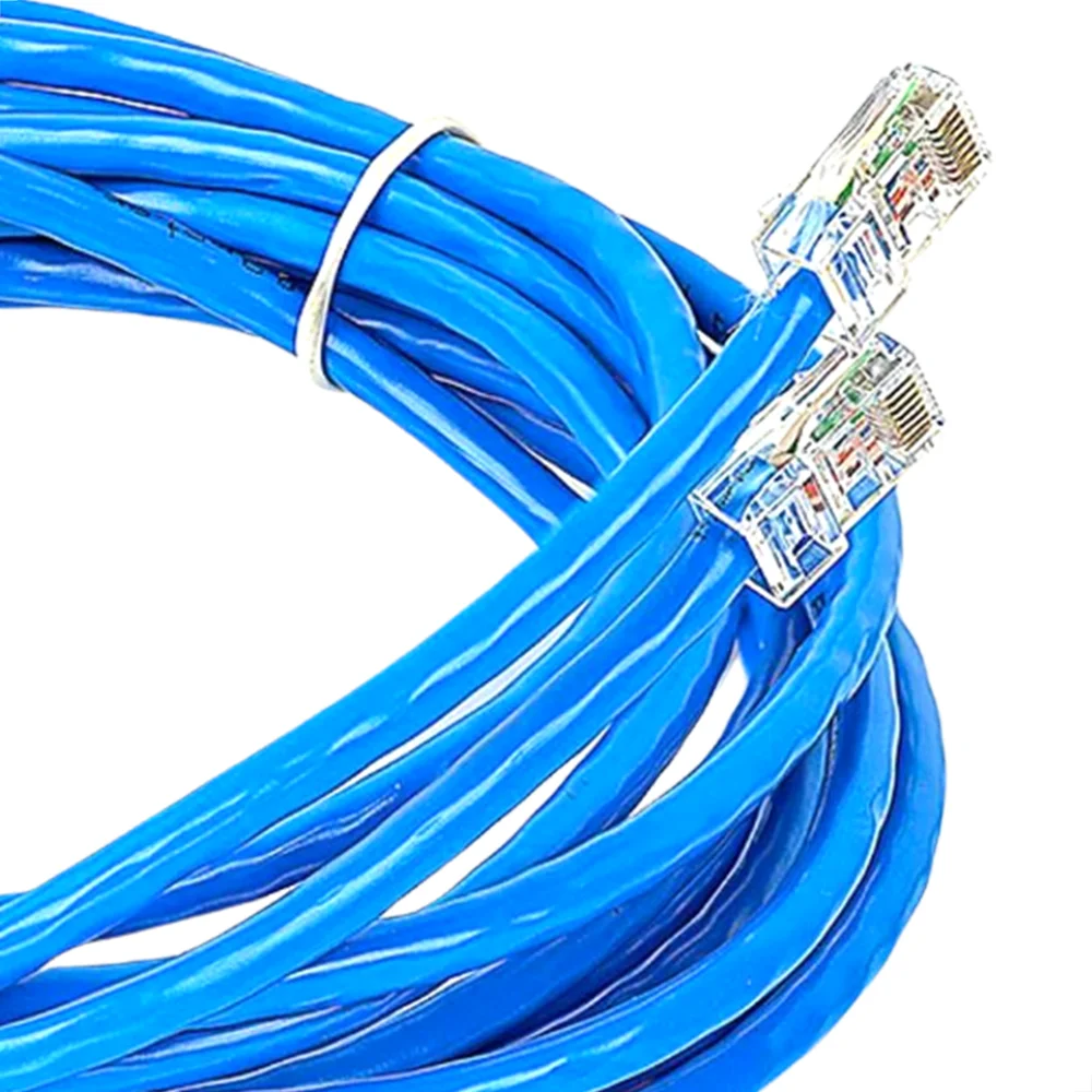 Cabo De Rede Cat5e Montado Azul - 4 Metros Cabo De Rede Cat5e Montado Azul - 4 Metros