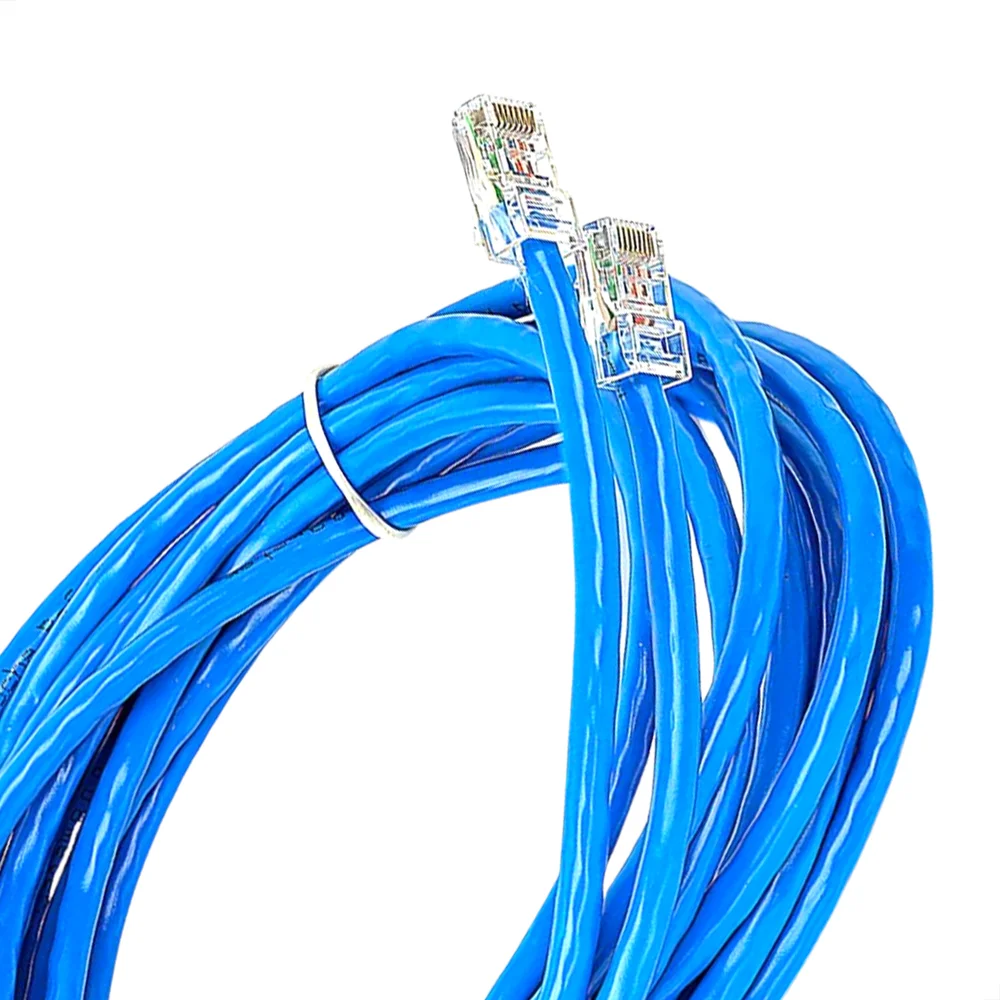 Cabo De Rede Cat5e Montado Azul - 85 Metros Cabo De Rede Cat5e Montado Azul - 85 Metros
