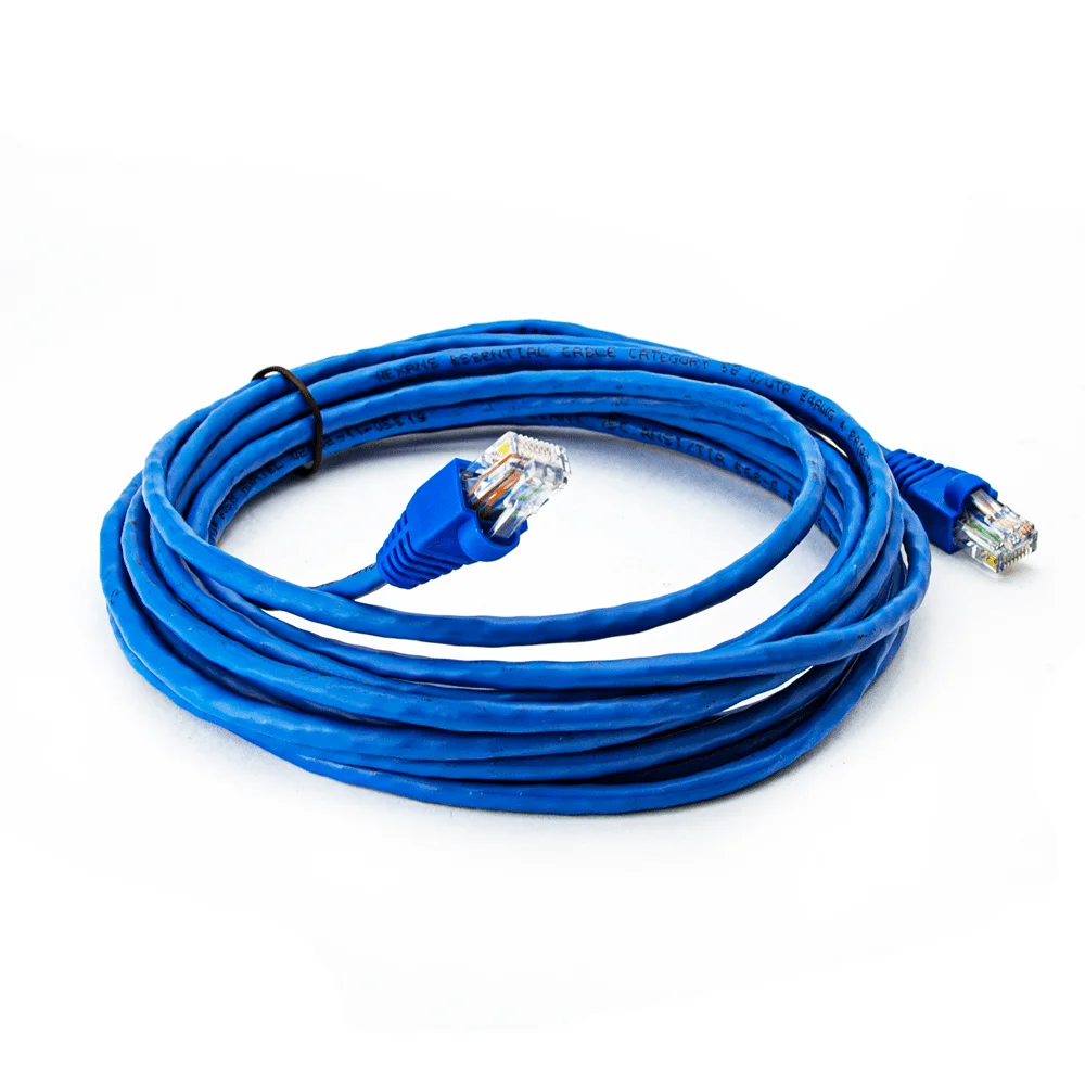 Cabo De Rede Nexans Cat5e Montado Azul - 3 Metros Cabo De Rede Nexans Cat5e Montado Azul - 3 Metros