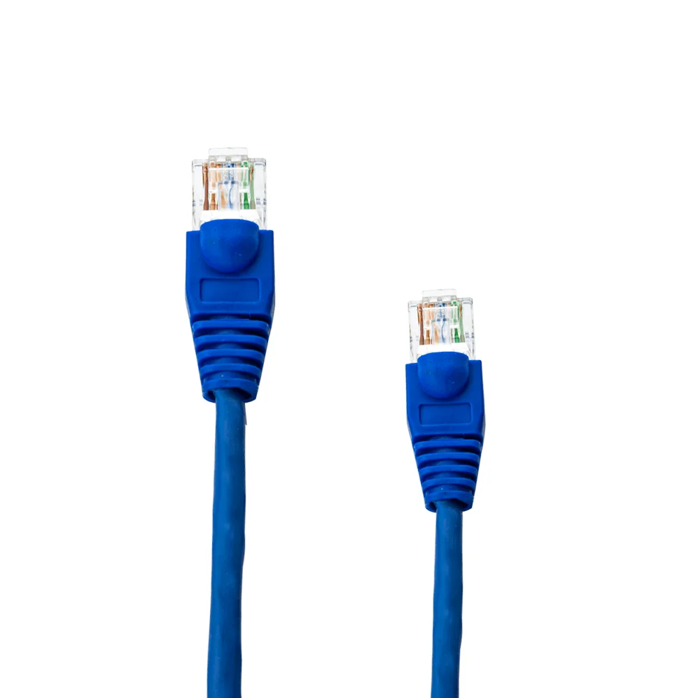Cabo De Rede Nexans Cat5e Montado Azul - 3 Metros Cabo De Rede Nexans Cat5e Montado Azul - 3 Metros