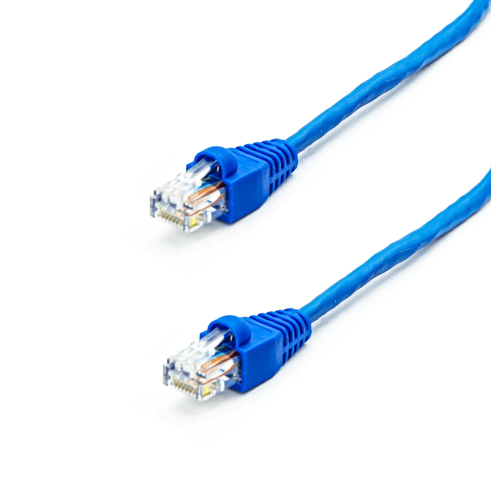 Cabo De Rede Nexans Cat5e Montado Azul - 3 Metros Cabo De Rede Nexans Cat5e Montado Azul - 3 Metros