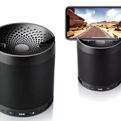 Caixa De Som, Bluetooth, USB, Com Suporte De Celular, Preto