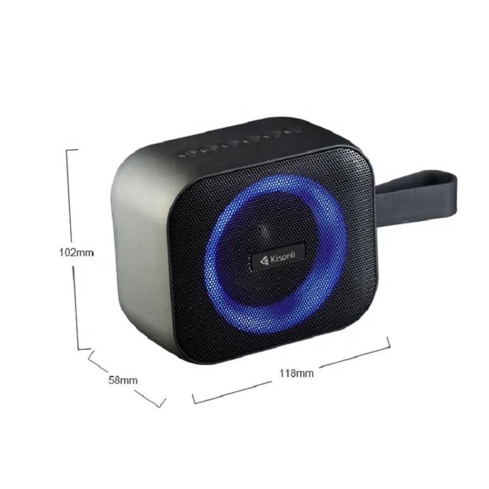 Caixinha De Som Bluetooth, Tws Potente Led RGB, A Prova Dágua