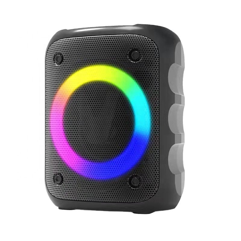 Caixa De Som Bluetooth, Potente 10w, Led RGB + Microfone E Cabo