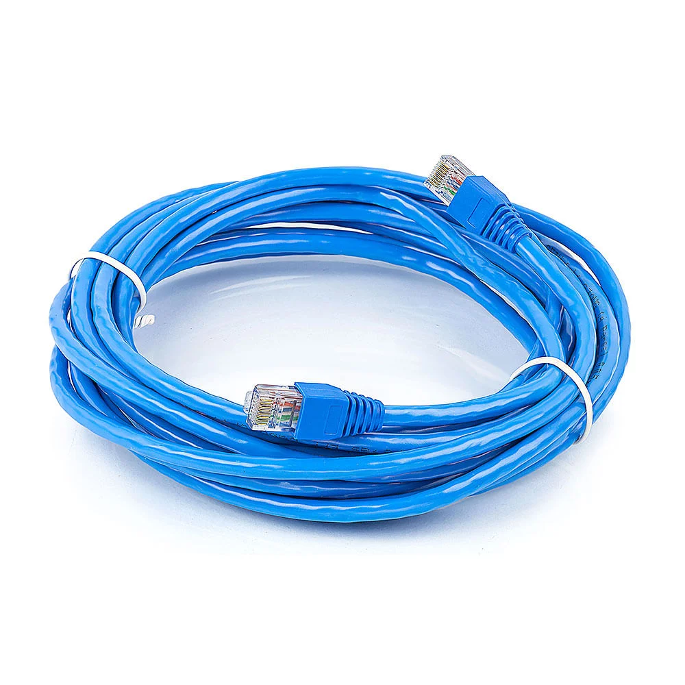 Patch Cord Cat5e, Montado Azul - 45 Metros