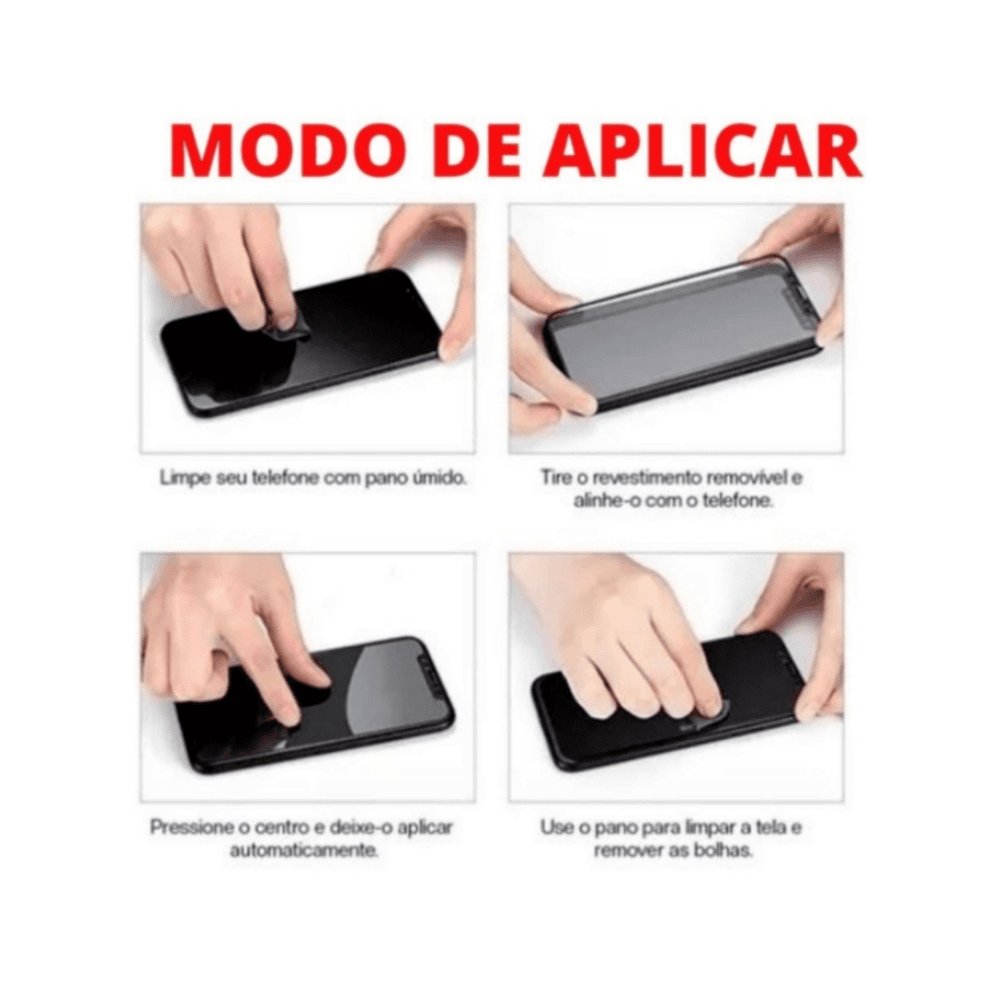Imagem 4 de 5 do produto Película Elxglass, Para Galaxy M23 5g, Tela 6.6 Polegadas, Vidro Temperado 3d