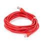 Cabo de Rede Cirilocabos Patch Cord, Cat5e, 8 Metros, Montado, Vermelho