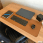 Mouse Pad Kingpad Desk Pad Work, Couro Ecológico, 80x30cm, Caramelo