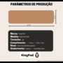 Mouse Pad Kingpad Desk Pad Work, Couro Ecológico, 60x30cm - Caramelo
