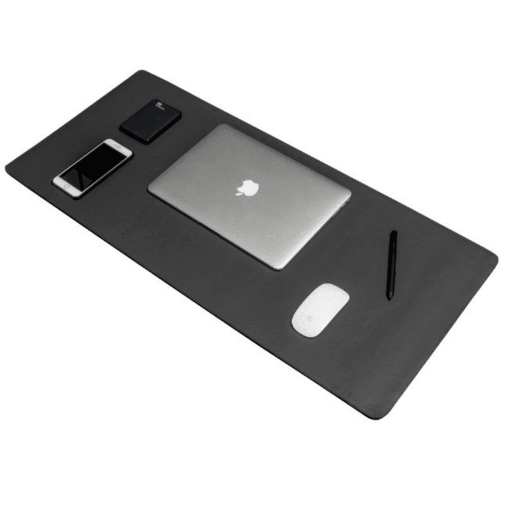 Imagem 3 de 3 do produto Mouse Pad Kingpad Deskpad 70x30, Couro Sintético Extra Grande - Preto