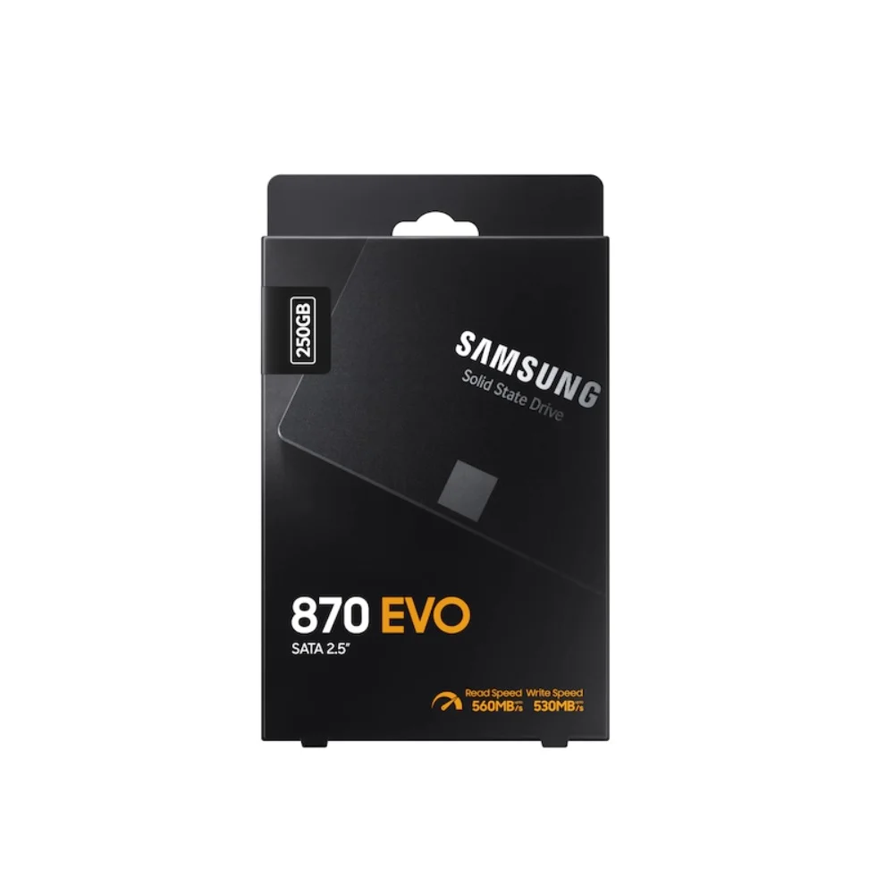 SSD Samsung 870 Evo, 250GB, Sata Iii 2.5 Polegadas - Mz-77e250b/am SSD Samsung 870 Evo, 250GB, Sata Iii 2.5 Polegadas - Mz-77e250b/am