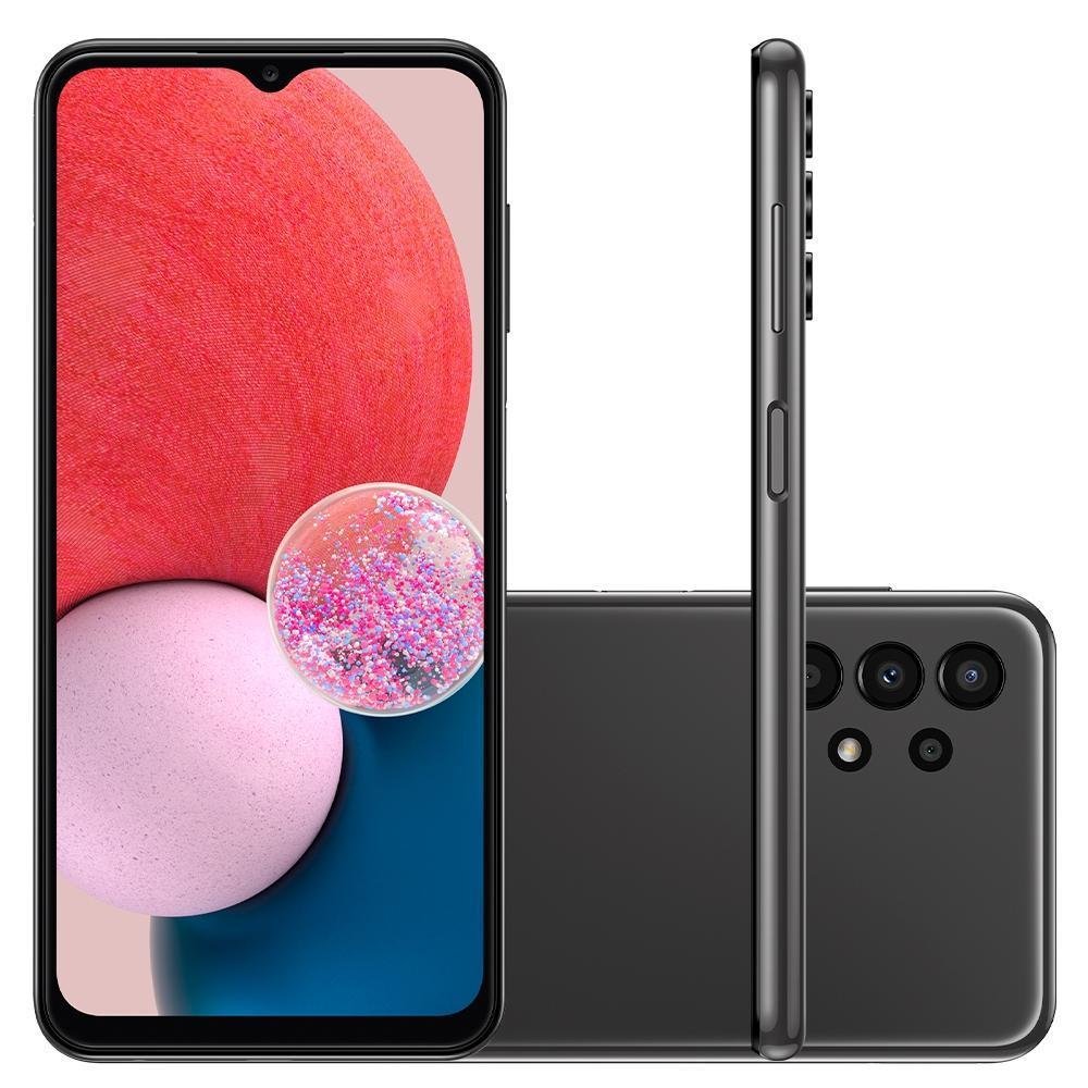 Smartphone Samsung Galaxy A13, 4GB RAM, 128GB, Octa Core, Câmera Quádrupla 50mp, Tela Infinita 6.6, Preto