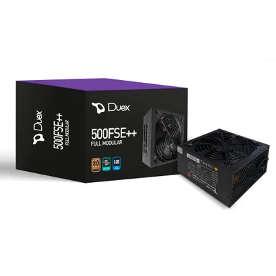Fonte Atx Duex 500fse++, 500w, 80 Plus Bronze, Pfc Ativo, Full Modular, Dx500fse, Cor:preto, tamanho:único, gênero:unisse