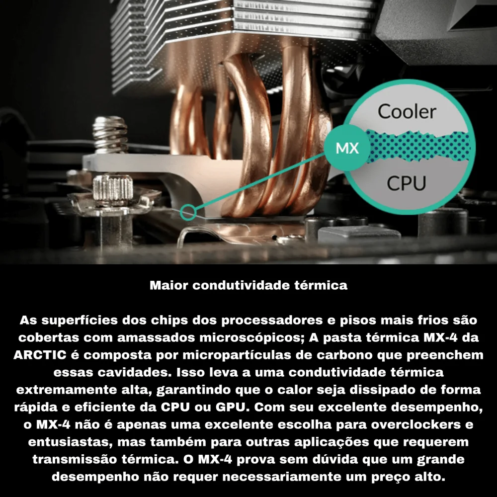 Imagem 4 de 5 do produto Pasta Térmica Prata Mx4 Artict Silver 4g Máxima Atuação