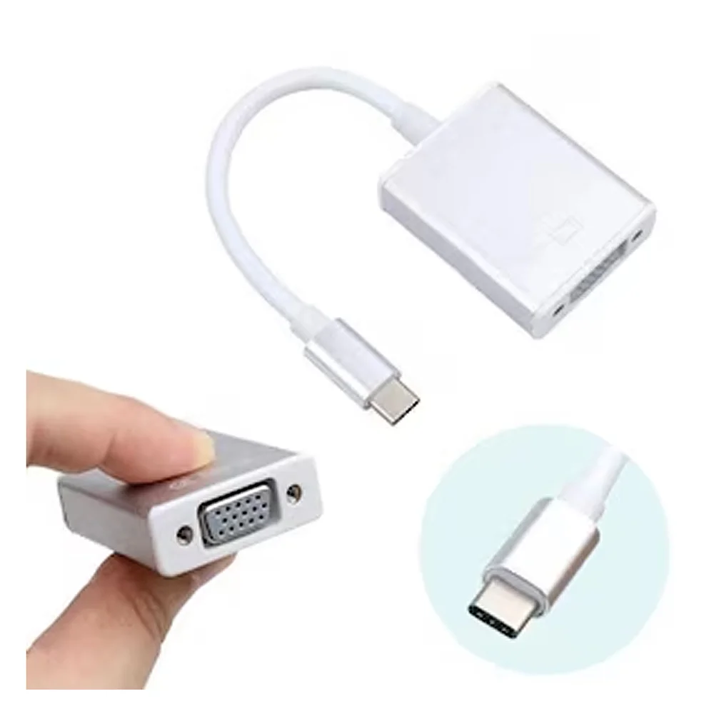 Imagem 2 de 3 do produto Cabo Magnus Adaptador USB-C 3.1 Macho X VGA Fêmea De 20 Cm