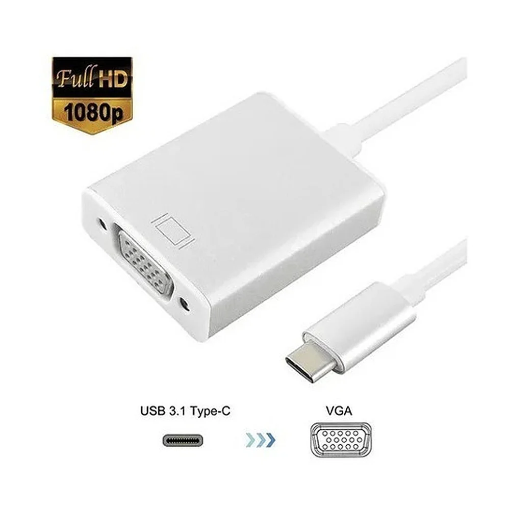 Imagem 3 de 3 do produto Cabo Magnus Adaptador USB-C 3.1 Macho X VGA Fêmea De 20 Cm