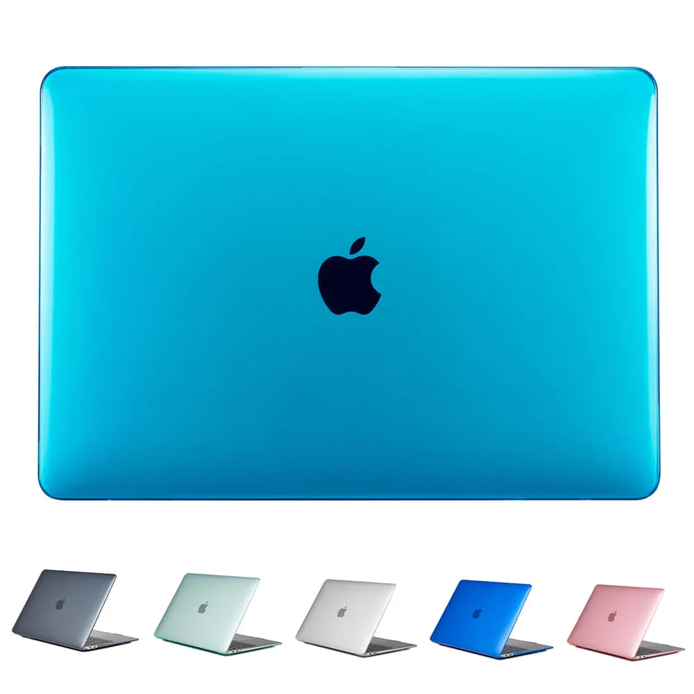 Capa Crystal Transparente Séries Macbook Pro 13.3 Pol A1989 - Azul Claro Capa Crystal Transparente Séries Macbook Pro 13.3 Pol A1989 - Azul Claro