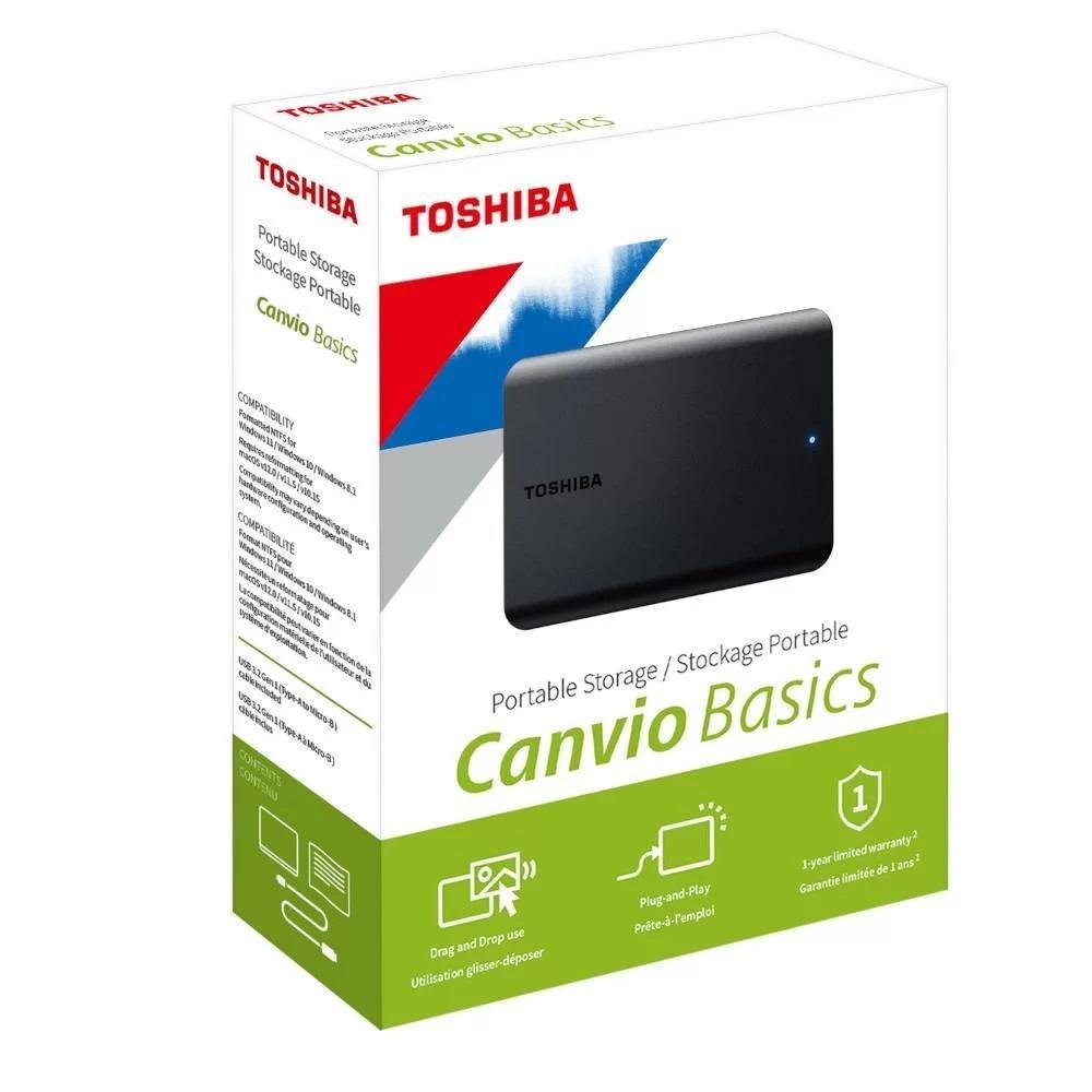 HD Externo Portatil Toshiba Canvio 2TB Preto