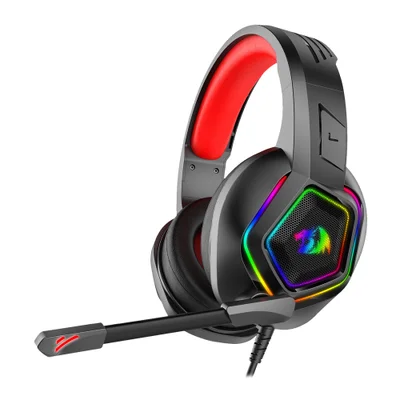 Headset Gamer Redragon Medea H280 RGB, Preto - P2/p3