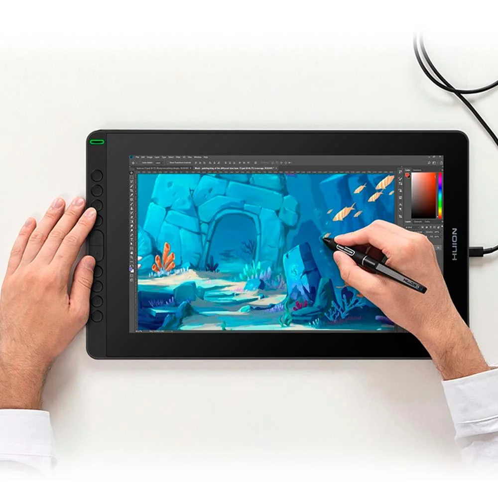 Imagem 2 de 4 do produto Mesa Digitalizadora Huion Kamvas Pro Rds-160-k, Caneta Pw517, Cosmo Black