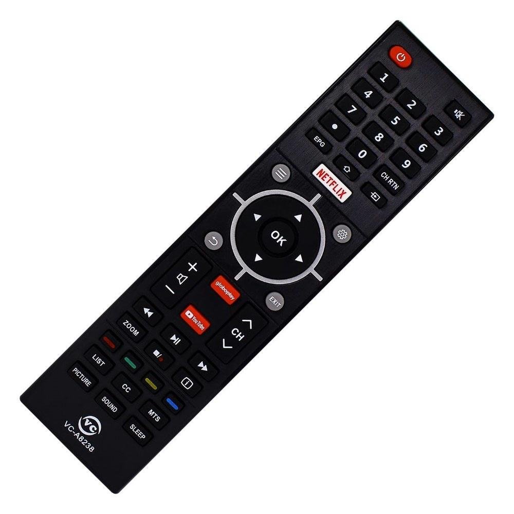 Controle Para Tv Semp Smart L32s3900s Ct-6810 Compatível Controle Para Tv Semp Smart L32s3900s Ct-6810 Compatível