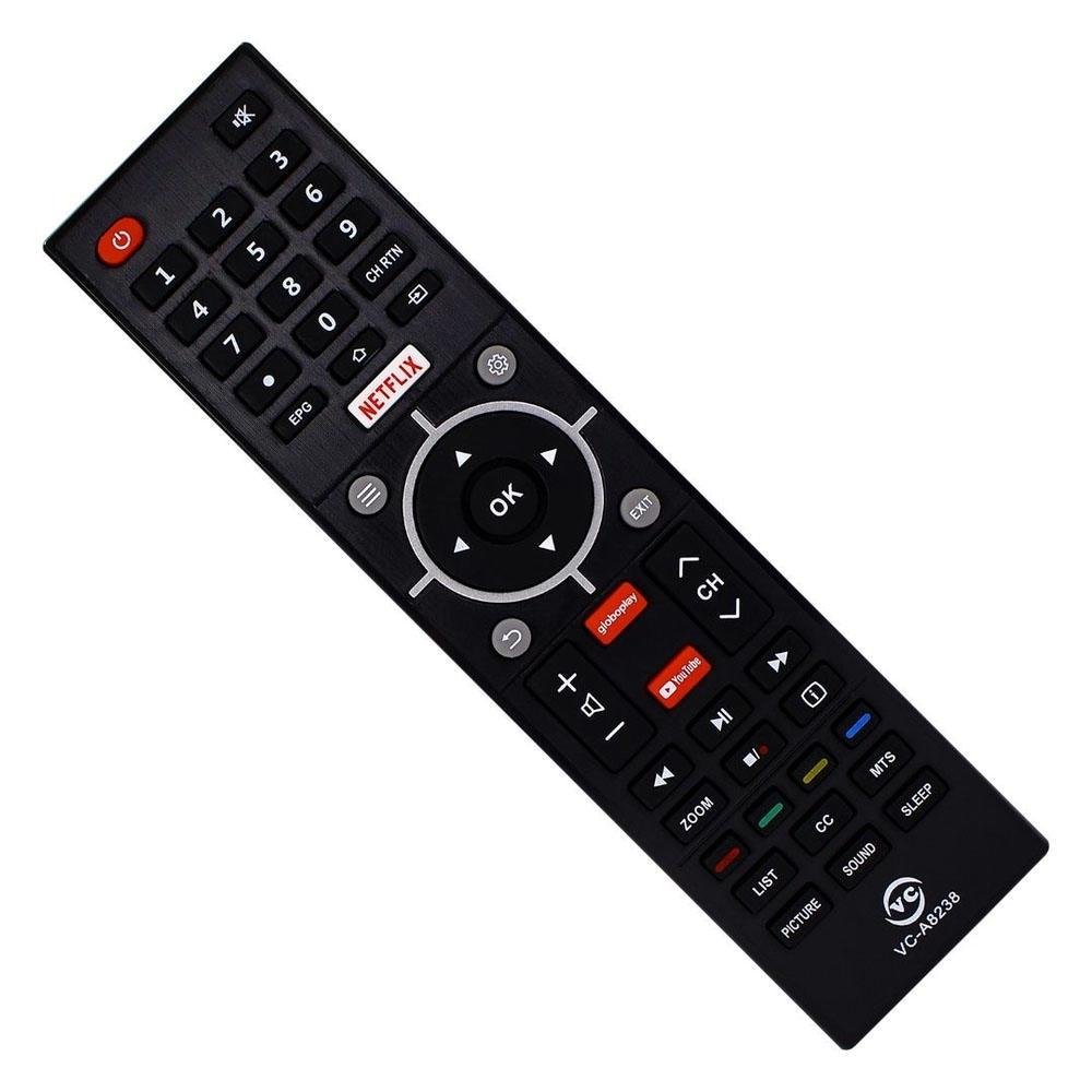 Controle Para Tv Semp Smart L32s3900s Ct-6810 Compatível Controle Para Tv Semp Smart L32s3900s Ct-6810 Compatível