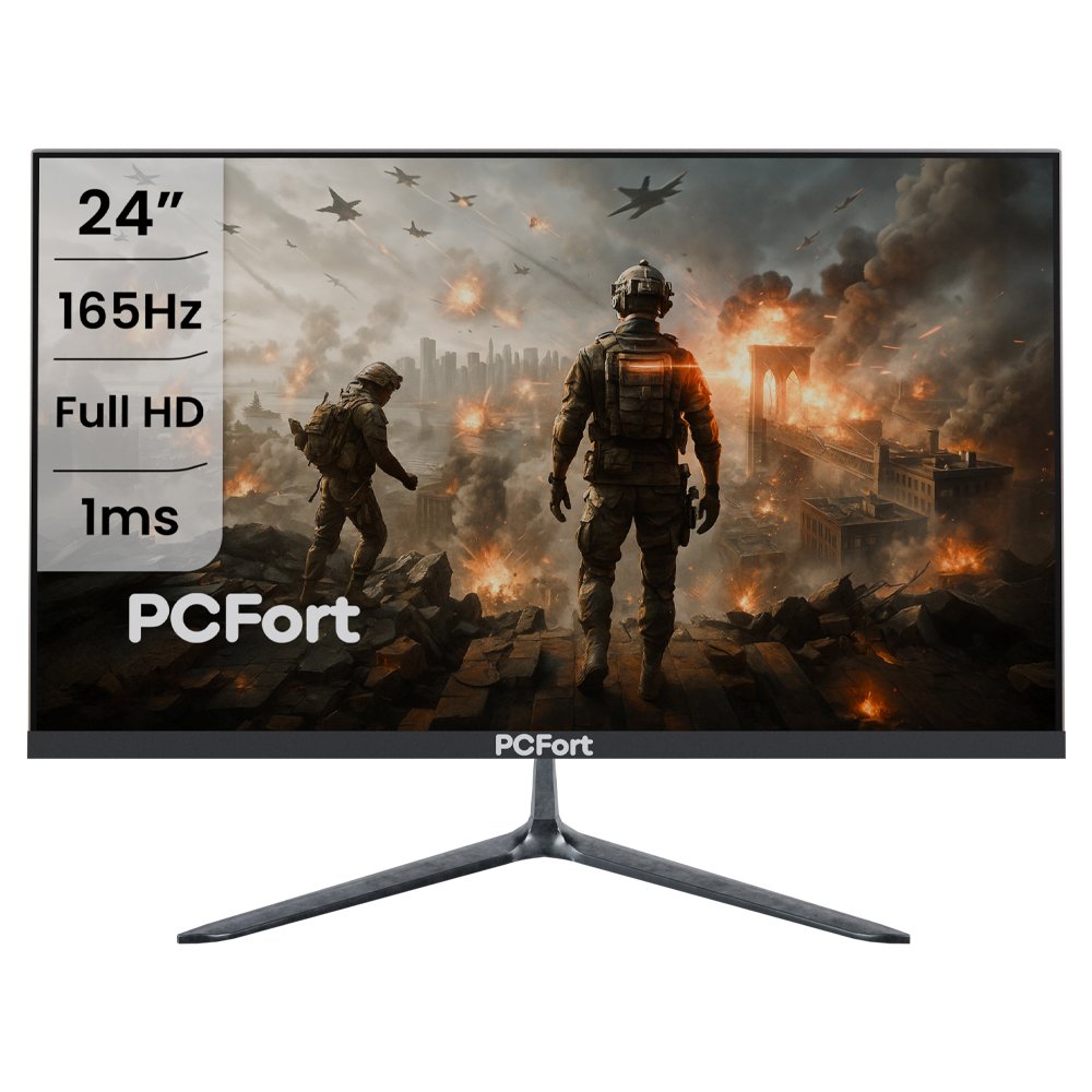 Monitor Gamer PCFort H238F 165hz 24'' Led Full Hd Freesync Hdmi Display Port VESA