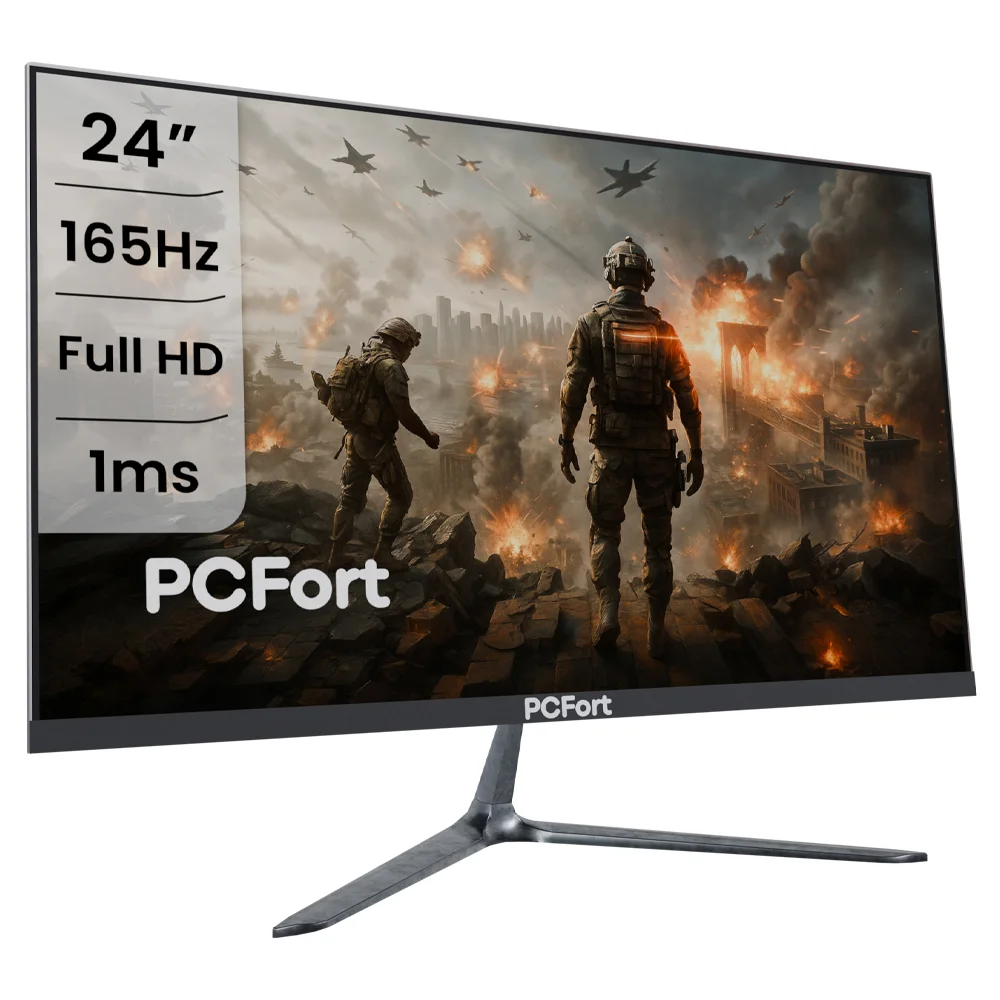 Imagem 4 de 5 do produto Monitor Gamer PCFort H238F 165hz 24'' Led Full Hd Freesync Hdmi Display Port VESA